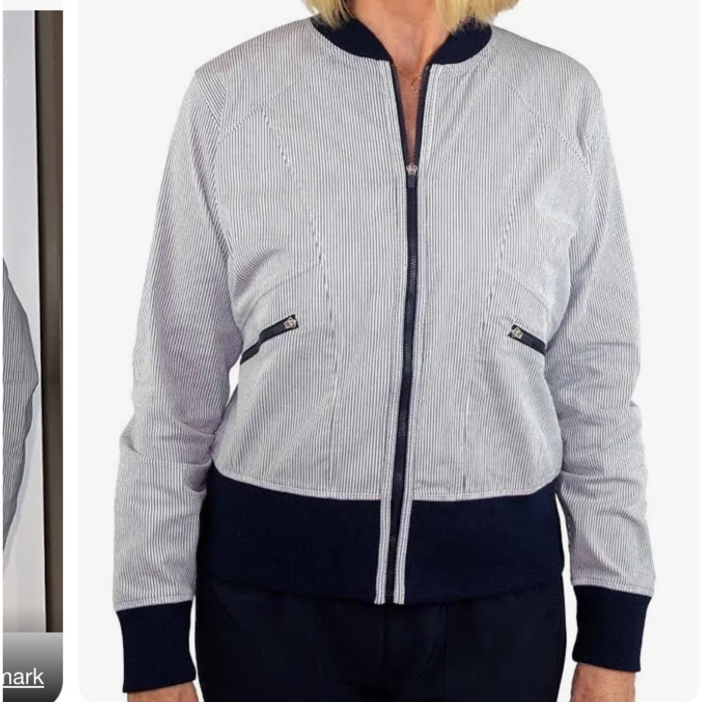 Jofit seersucker bomber jacket nwt